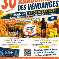 Randonnée des Vendanges 2026 : c'est la 30è
